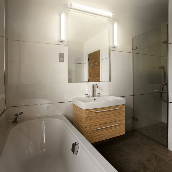 LED Wandlampe dimmbar CCT Weiß Metall IP44 L:60cm OSRAM