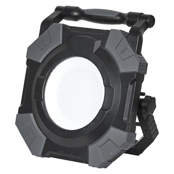 LED Arbeitsleuchte Alu 6500K IP54 H36,8cm Steckdosen