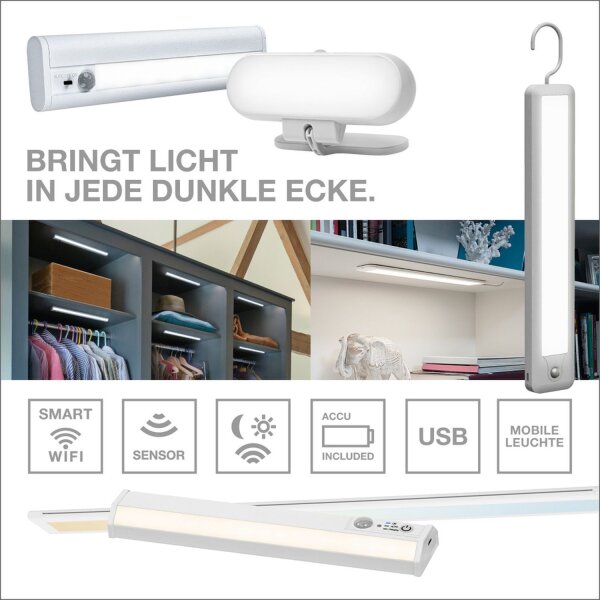 LED Unterbauleuchte Click-DIM CCT Schwarz B:55cm OSRAM