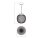 Pendelleuchte Holz Glas E27 Ø31 cm rund blendarm OSRAM