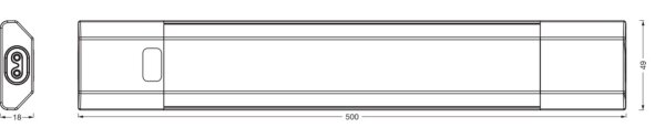 LED Unterbauleuchte Sensor Click-DIM CCT Alu Weiß OSRAM