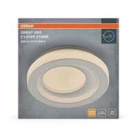 LED Deckenlampe Weiß Metall 3000K Ø21,5cm...