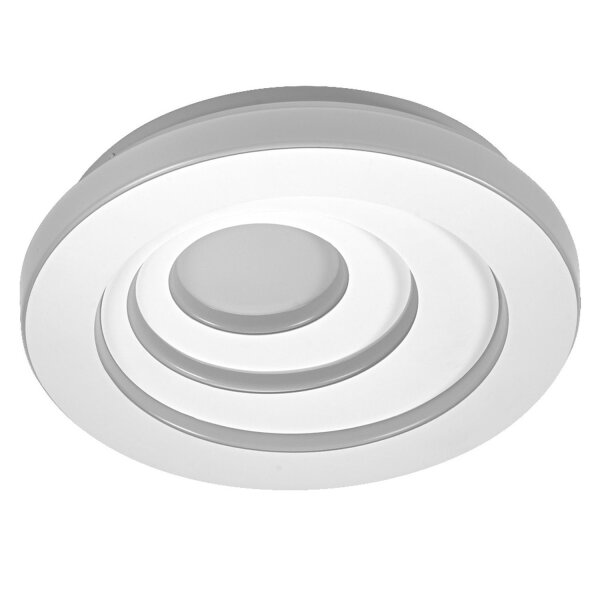 LED Deckenleuchte Weiß Metall 3000 K Ø39 cm rund OSRAM