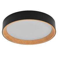 LED Deckenlampe Click-DIM Schwarz Metall 3000K OSRAM
