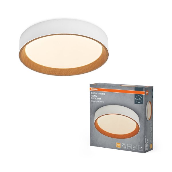 LED Deckenlampe Click-DIM Weiß 3000K rund Ø29cm OSRAM