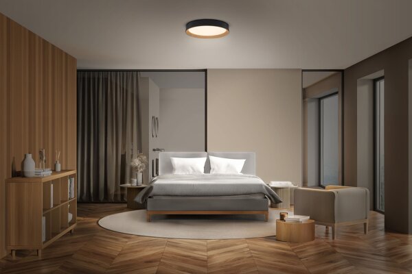 LED Deckenleuchte Click-DIM Schwarz 3000 K Ø39cm OSRAM