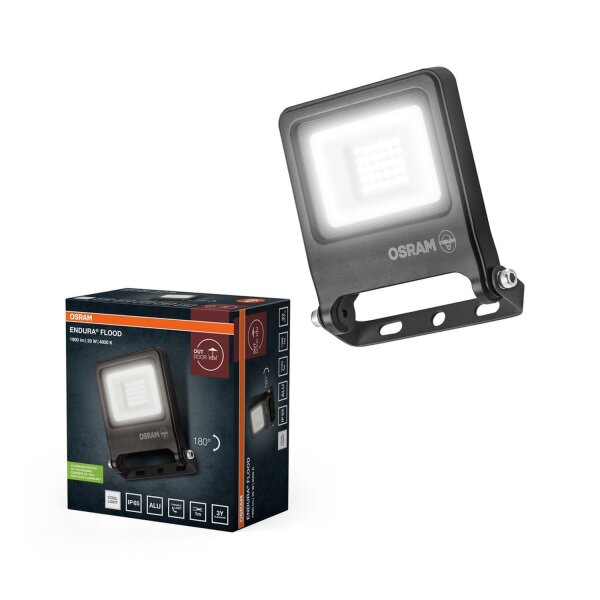 LED Außenstrahler Dunkelgrau Glas 4000 K IP65 OSRAM