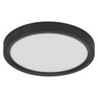 LED Deckenleuchte Schwarz Metall 3000K B:23cm OSRAM