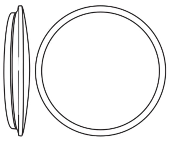 LED Deckenleuchte Sensor Weiß Metall 3000K Ø38 cm OSRAM