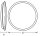 Runde LED Deckenleuchte Sensor Metall Weiß 3000K OSRAM