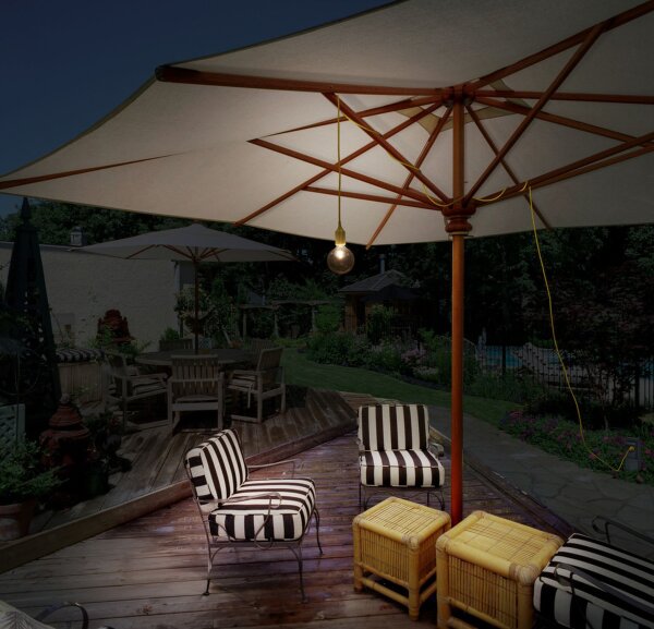 Pendelleuchte Grau Silikon IP44 E27 L:500 cm OSRAM
