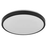 LED Deckenlampe Schwarz Metall 3000K rund Ø48cm OSRAM