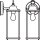 Wandlampe Alu Glas Laterne IP23 E27 H:29,3 cm OSRAM