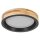 LED Deckenleuchte Click-DIM Schwarz Holz 3000K OSRAM