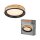 LED Deckenleuchte Click-DIM Schwarz Holz 3000K OSRAM