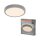 LED Deckenleuchte Click-DIM Stoff Grau rund 3000K OSRAM