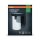 Wandlampe Dunkelgrau Alu Glas IP44 E27 H:16 cm OSRAM
