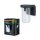 Wandlampe Dunkelgrau Alu Glas IP44 E27 H:16 cm OSRAM