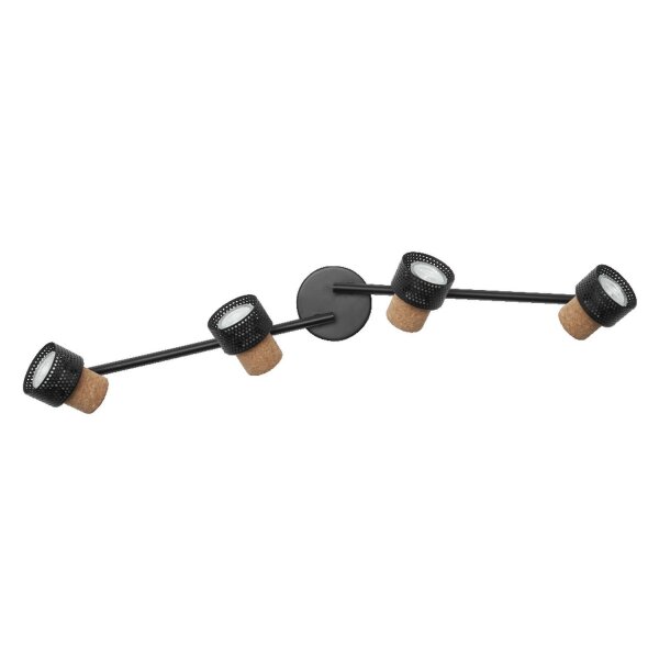 Deckenstrahler Schwarz Kork Braun GU10 81,3 cm OSRAM