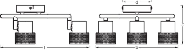 Deckenstrahler flexibel Weiß Kork GU10 31 cm OSRAM