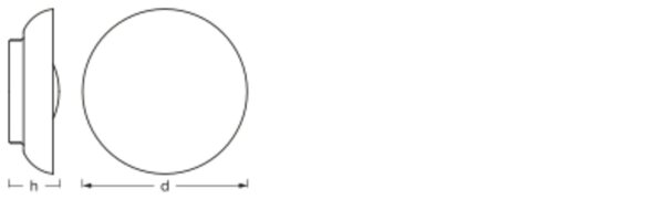 Runde Deckenleuchte Weiß Glas Stahl E27 Ø30,5cm OSRAM