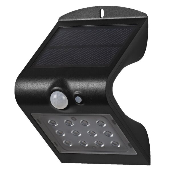 LED Solar Spot Metall Sensor Schwarz 4000K IP65 OSRAM