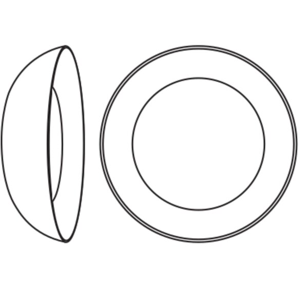 LED Deckenleuchte Click-DIM Schwarz Holz 3000K Ø50,5cm