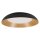 LED Deckenleuchte Click-DIM Schwarz Holz 3000K Ø50,5cm