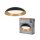 LED Deckenleuchte Click-DIM Schwarz Holz 3000K Ø50,5cm