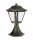 Sockelleuchte Schwarz Alu Glas IP44 E27 H:32,5 cm OSRAM