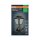 Sockelleuchte Schwarz Alu Glas IP44 E27 H:32,5 cm OSRAM