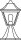 Sockelleuchte Schwarz Alu Glas IP44 E27 H:32,5 cm OSRAM