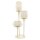 Stehleuchte Beige Stahl E27 78 cm 3-flammig OSRAM