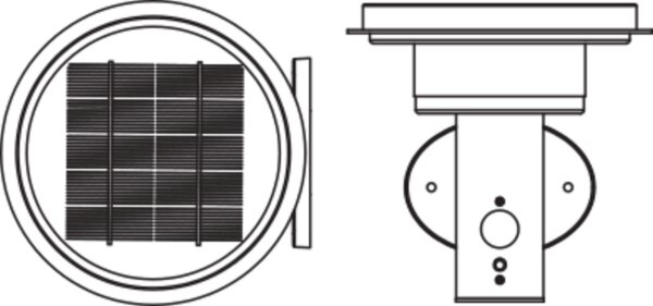 LED Solar Wegeleuchte Edelstahl Sensor 3000K IP44 OSRAM