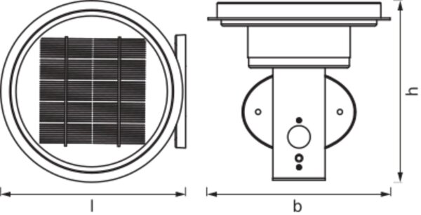 LED Solar Wegeleuchte Edelstahl Sensor 3000K IP44 OSRAM
