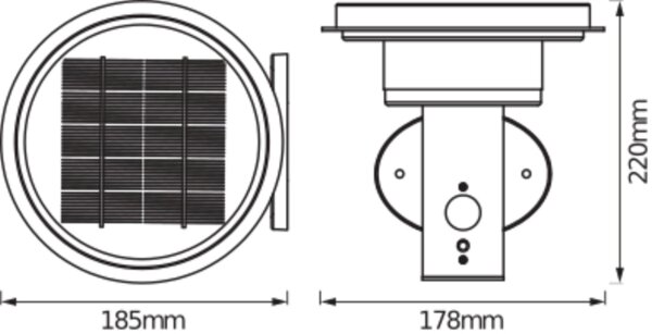 LED Solar Wegeleuchte Edelstahl Sensor 3000K IP44 OSRAM