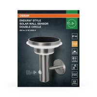 LED Solar Wegeleuchte Edelstahl Sensor 3000K IP44 OSRAM