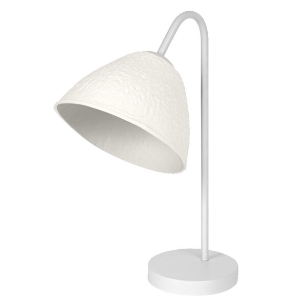 Tischleuchte dimmbar Pappmaché Metall E14 H:46 cm OSRAM