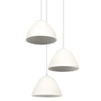 Hängelampe Pappmaché L:43,7 cm 3-flammig...