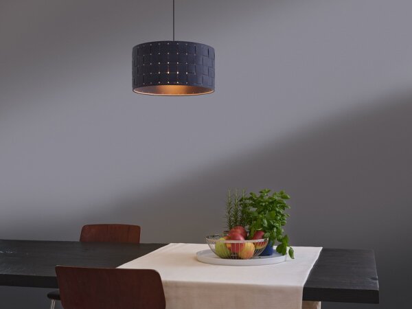 Pendelleuchte Filz E27 Metall Ø38 cm modern OSRAM