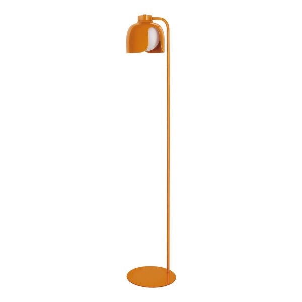 Stehleuchte Glas E27 Orange Metall H:141 cm OSRAM