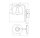 Wandlampe Glas blendarm G9 Orange Metall H:24,5cm OSRAM