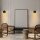 Wandlampe Glas G9 Gold Schwarz H:24,5 cm blendarm OSRAM