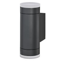 Up Down Wandlampe Alu Anthrazit IP65 GU10 OSRAM