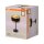 Tischleuchte Schwarz Stoff Gold E27 H:44 cm OSRAM