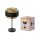 Tischleuchte Schwarz Stoff Gold E27 H:44 cm OSRAM