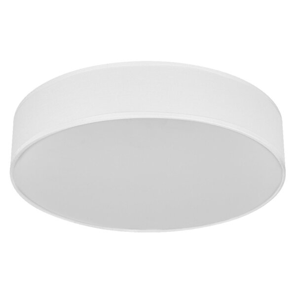 Deckenleuchte Weiß Stoff E27 L:40cm blendarm OSRAM