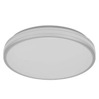 LED Deckenlampe Silber Metall 3000 K Ø38,5cm OSRAM