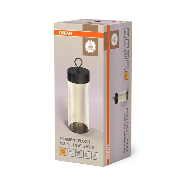 LED Akku Tischlampe dimmbar tragbar 2700 K Metall OSRAM