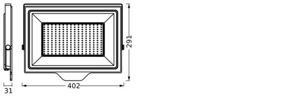LED Außenstrahler Aluminium 4000K schwenkbar IP65 OSRAM